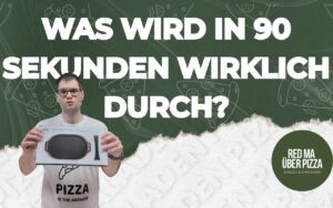 Pizza Belag Garzeit, Klausi mit einer Gusseisenpfanne Header Foto