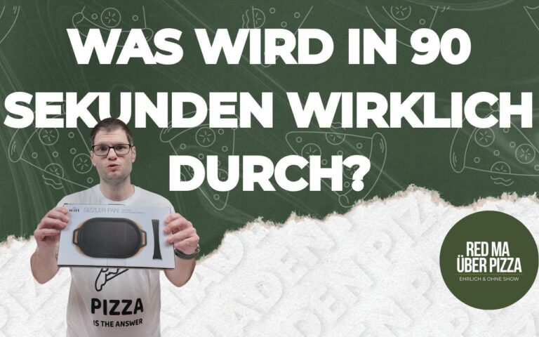 Pizza Belag Garzeit, Klausi mit einer Gusseisenpfanne Header Foto